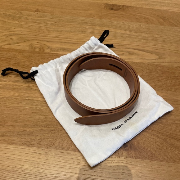 Isabel Marant Lecce Leather Belt - Tan - Picture 2 of 8